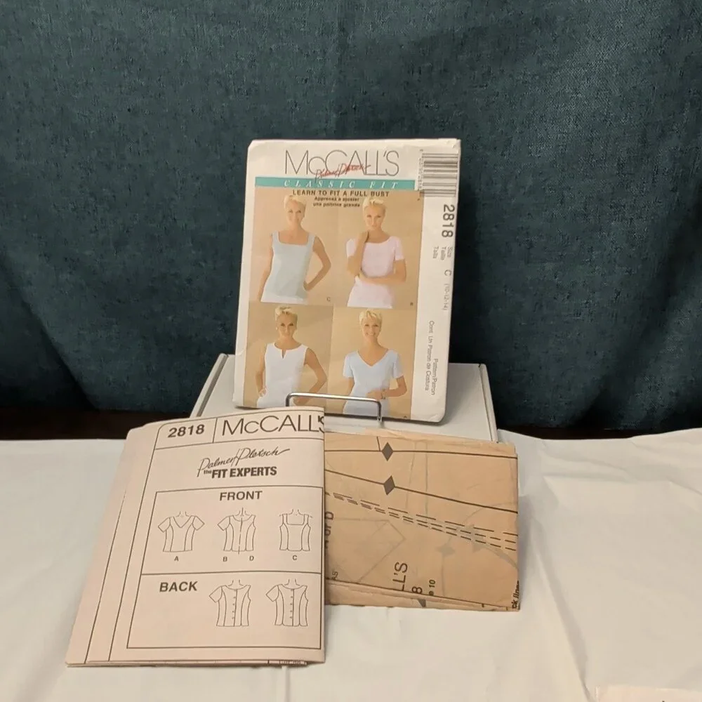 McCall’s 2818 Sewing Pattern Misses Tops Learn To Fit A Full Bust Sz 10-14 Uncut - Picture 16 of 16